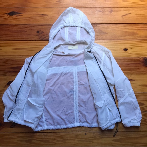 BlankNYC White Windbreaker Hoodie, EUC, S - Picture 14 of 16